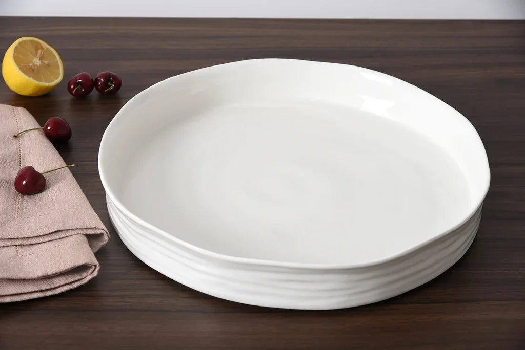 Le Blanc Round Platter Serving Platters
