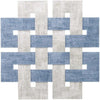 Celtic Placemats Set of 4 Ice Blue & Granite Placemats, Napkins, & Napkin Rings