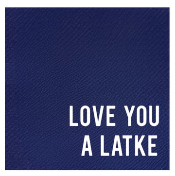 Cloth-Like Cocktail Napkins LOVE YOU A LATKE Cocktail Napkins