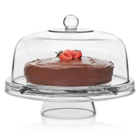 Libbey Selene 6-in-1 Multiuse Serving Set, Cake Stand.