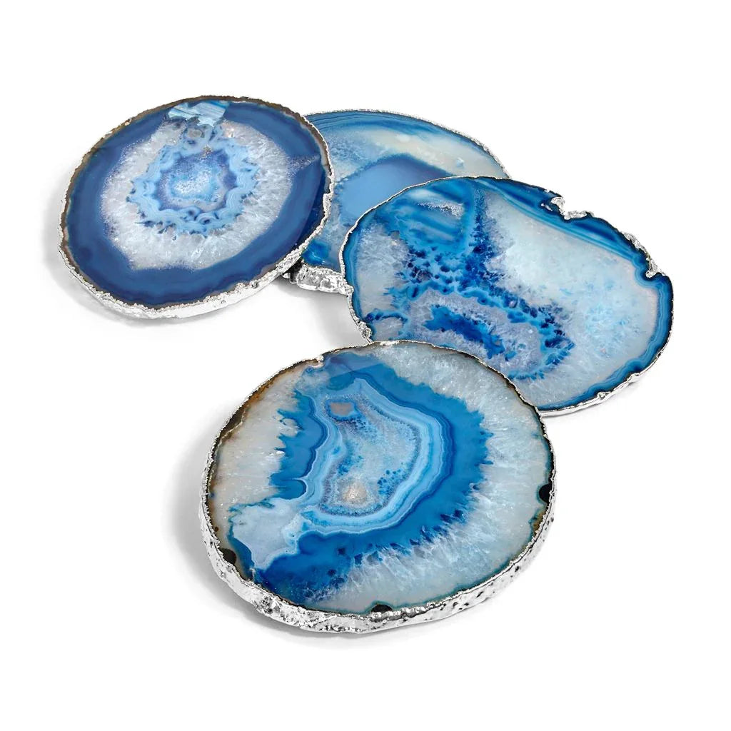 Lumino Coasters Azure Silver Coasters