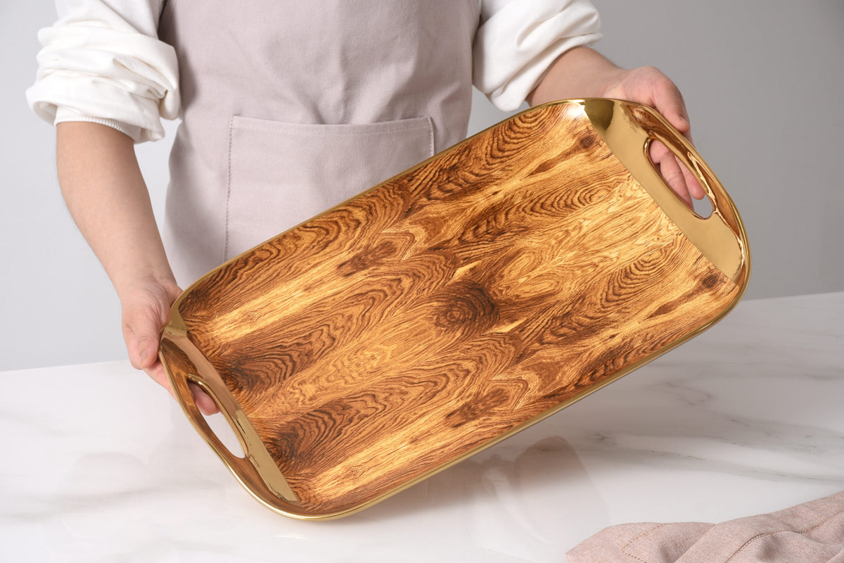 Madera Serving Tray with Handles Serveware