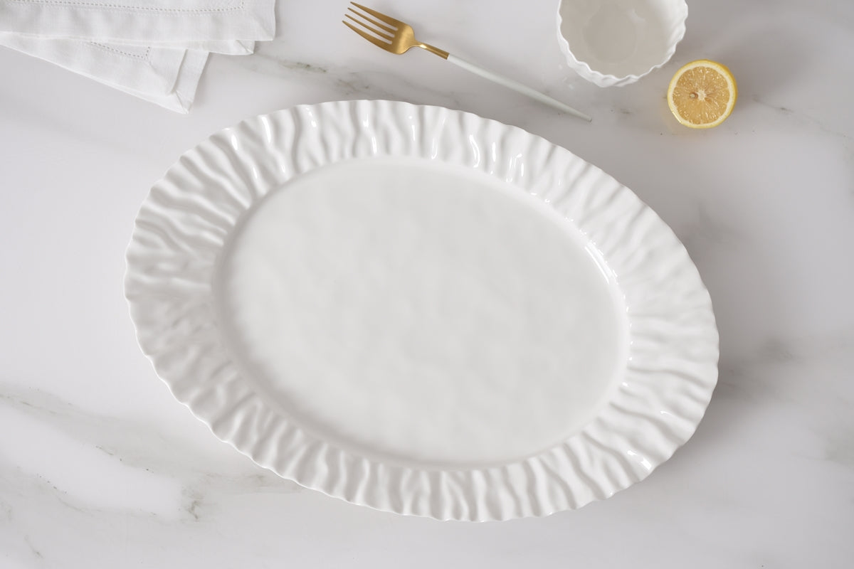 Mascali Bianca Large Round Platter