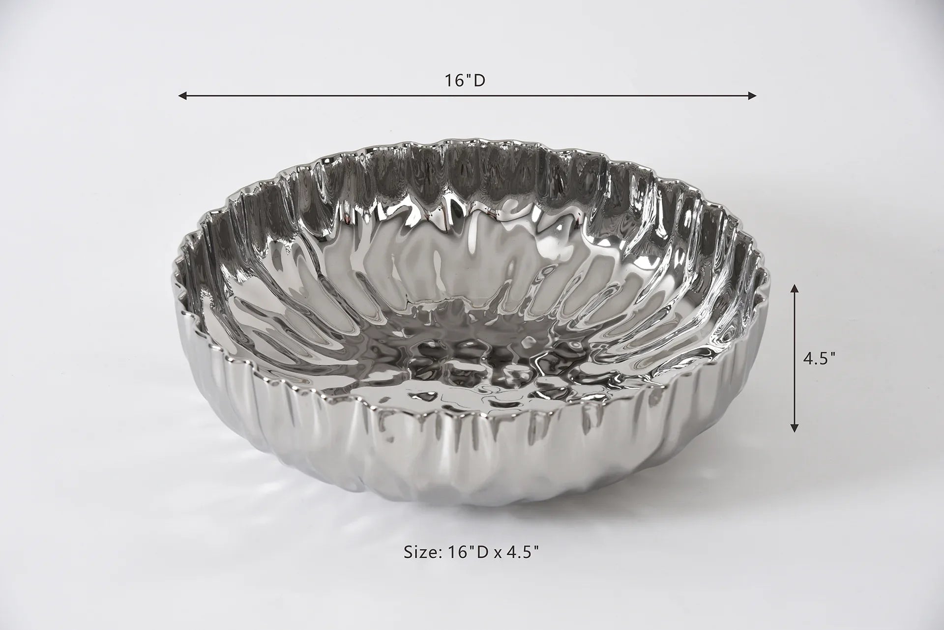 Extra Large Shallow Bowl Serving Bowl