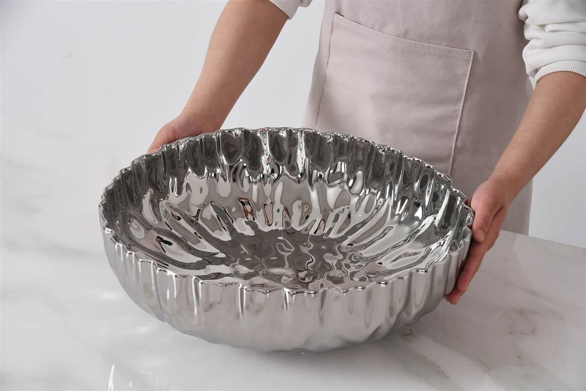 Extra Large Shallow Bowl Serving Bowl