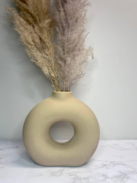 brown Marble Halo Vase Decorative Vases