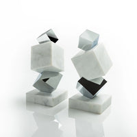 Marble & Silver Torre Objet D'Art