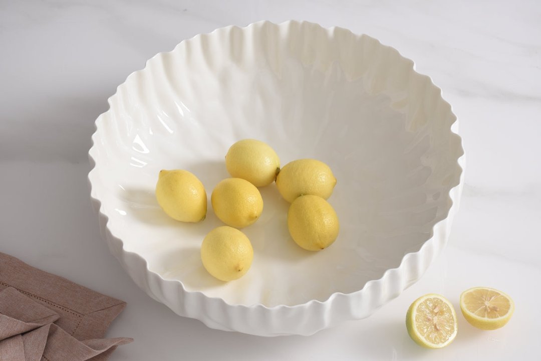 Mascali Bianca Extra Large Shallow Bowl