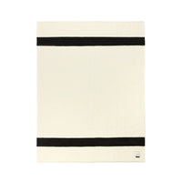 Mason Striped Throw with Black Stripe.