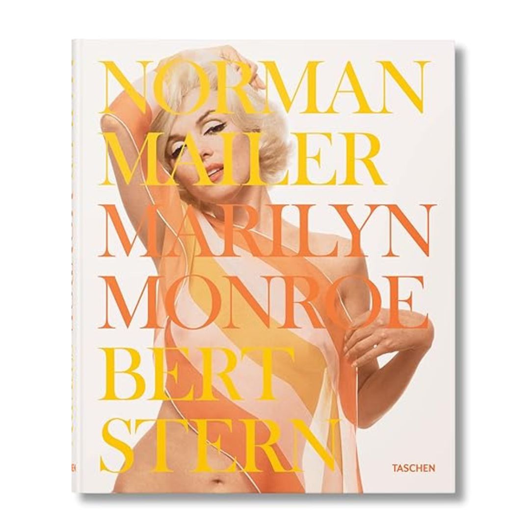 Cover of the book 'Norman Mailer Bert Stern Marilyn Monroe' featuring a black and white photograph of Marilyn Monroe with text on the cover.