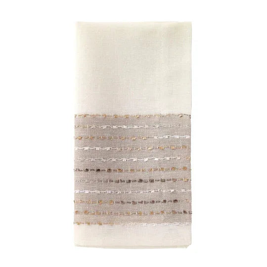 Odyssey 22" Napkins Set of 4 Rose Gold Placemats, Napkins, & Napkin Rings
