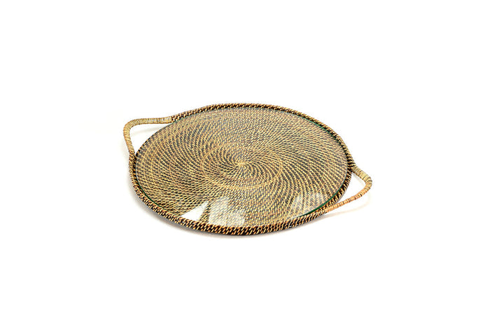 Glass Nestled Serve Tray