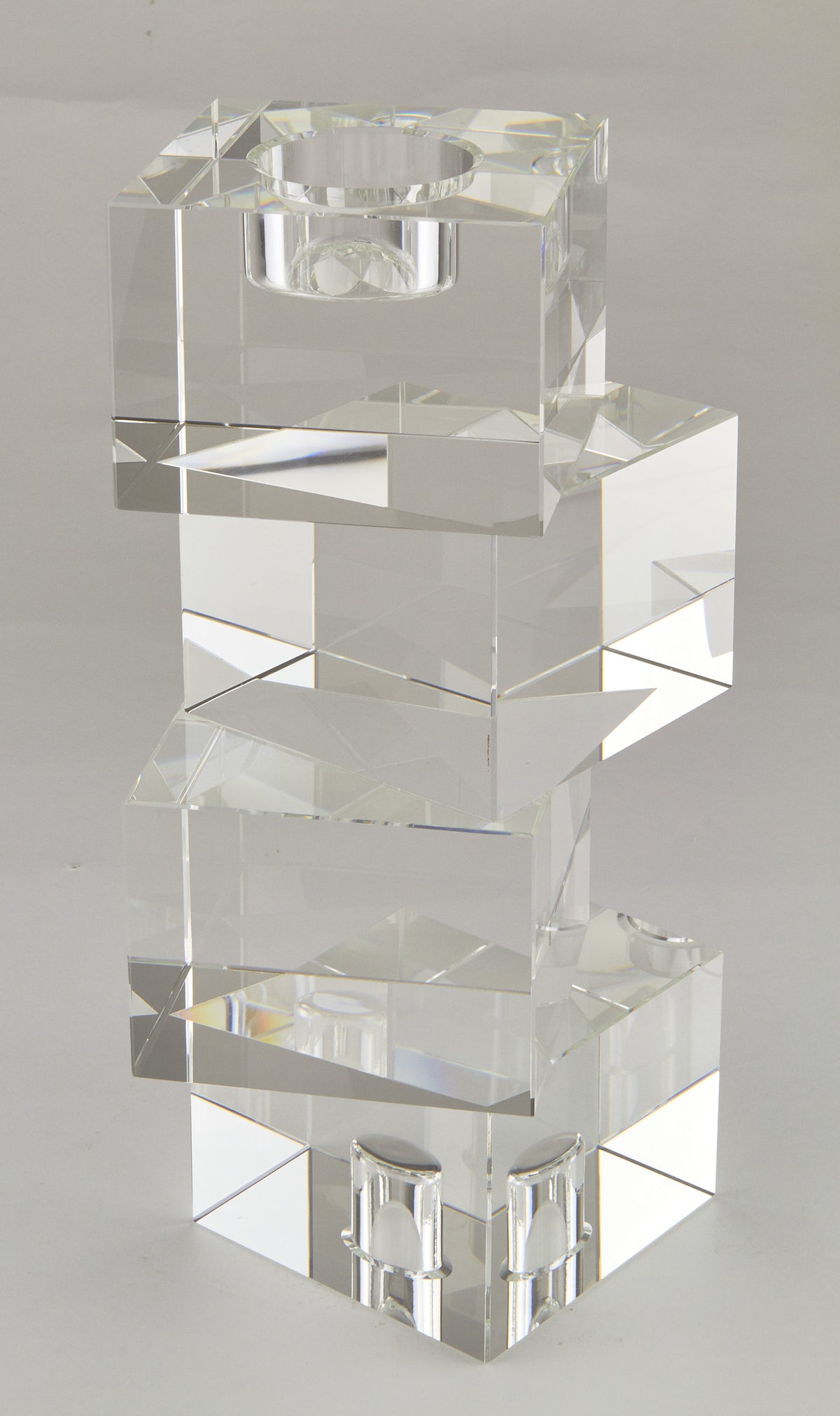 Crystal Cubes Candle Holder