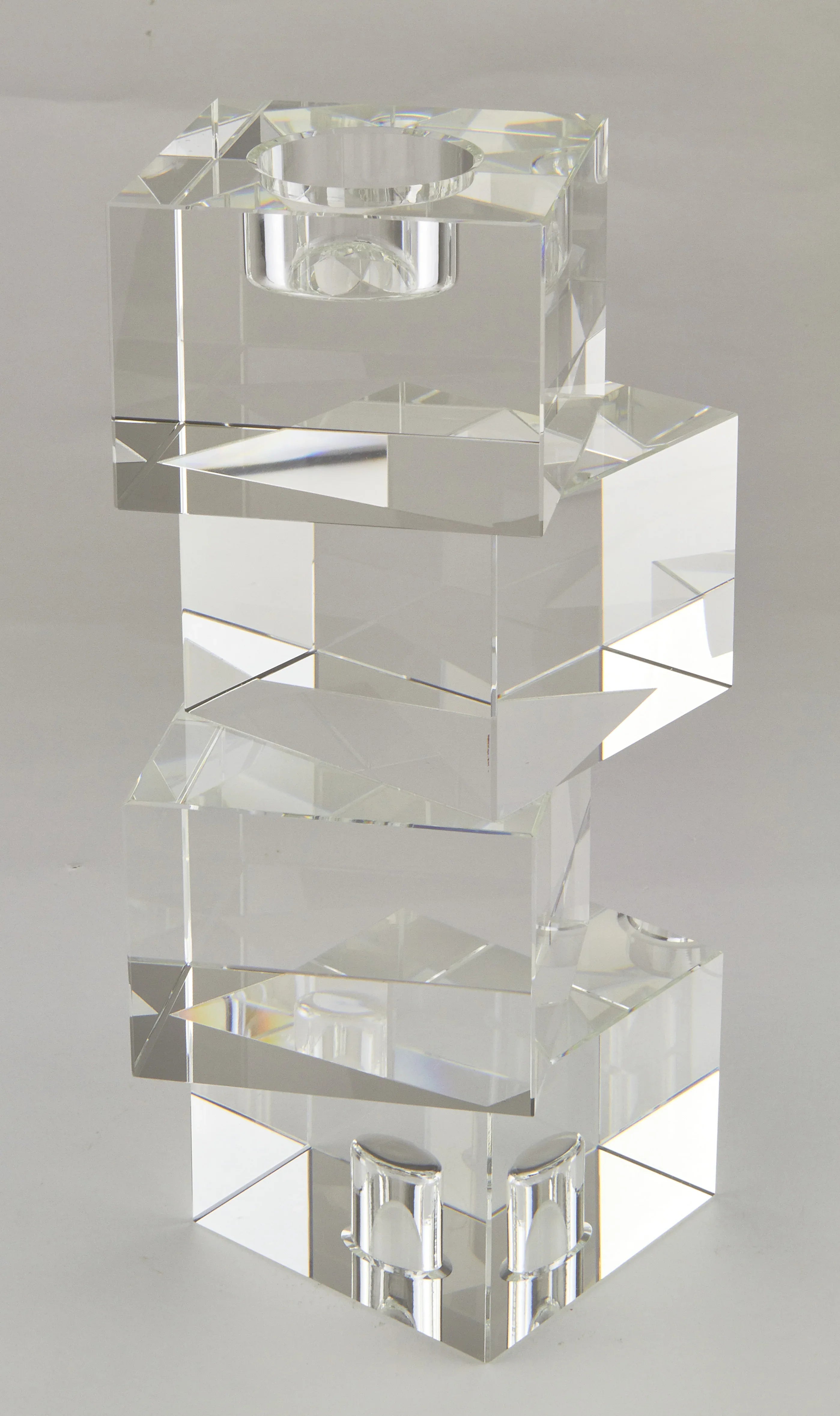 Prism Cubes Candle Holder Votives, Hurricanes & Candleholders