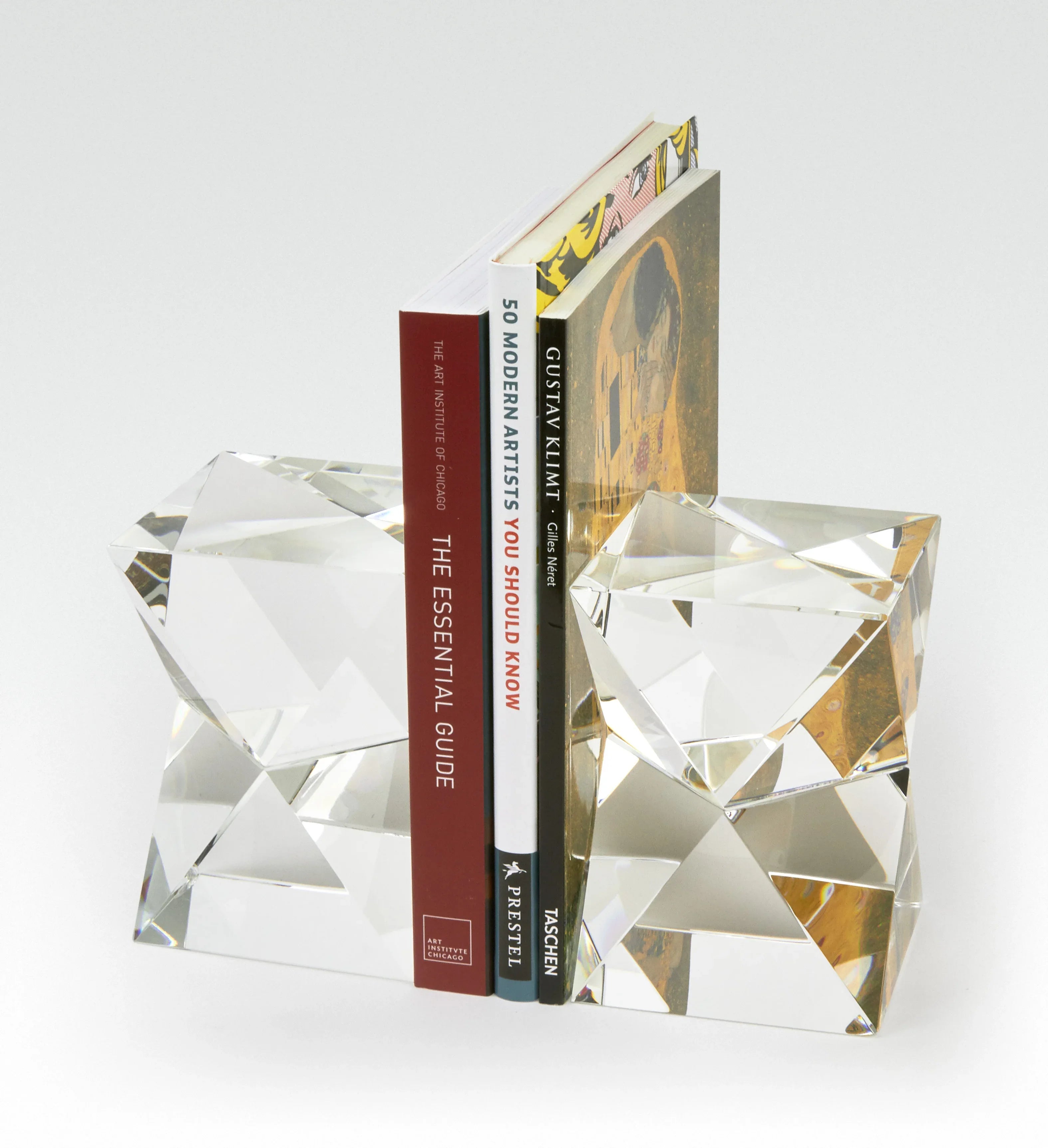 Rectangle Diamond Bookends S/2 Bookends