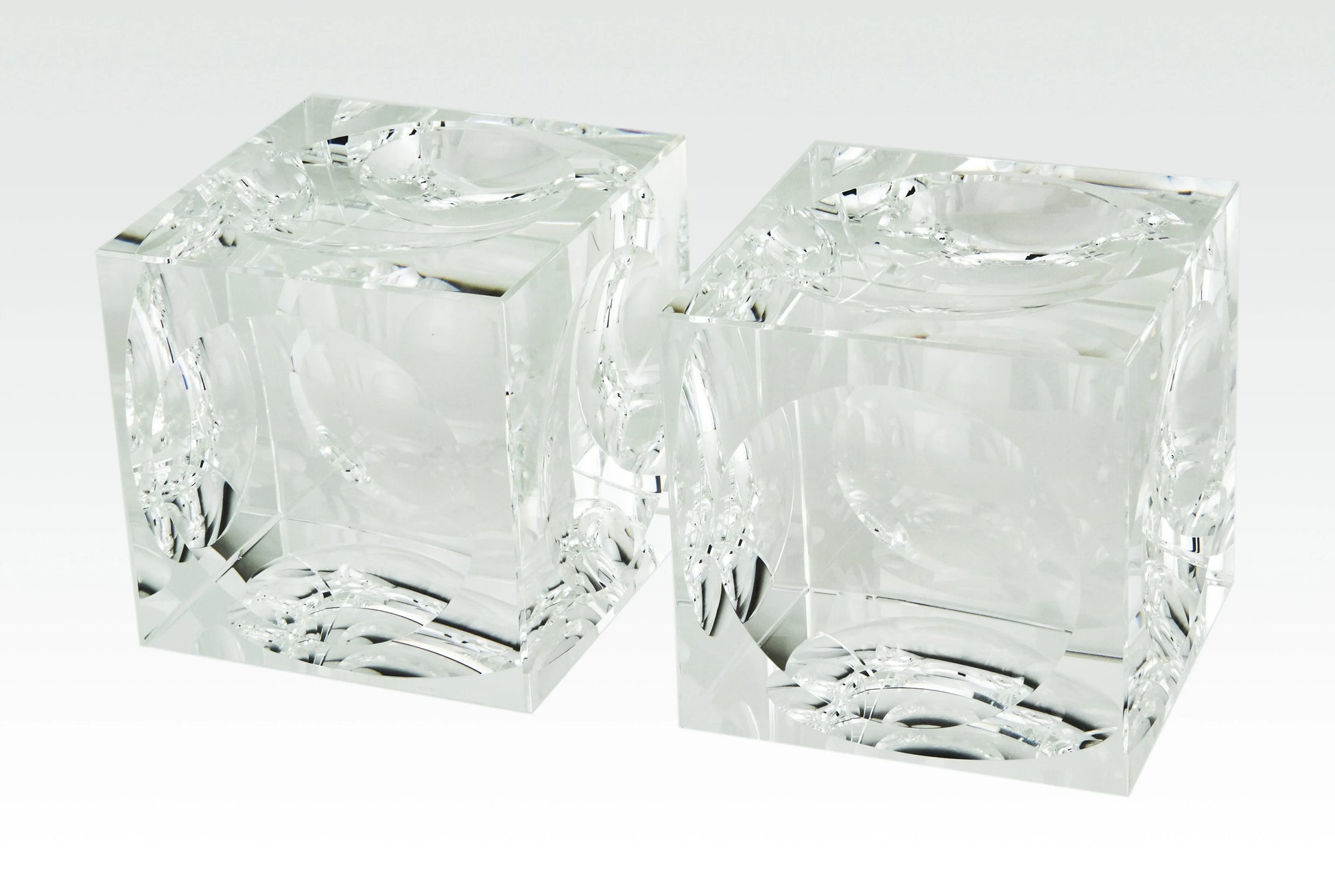 Crystal Book Ends S/2 Decor