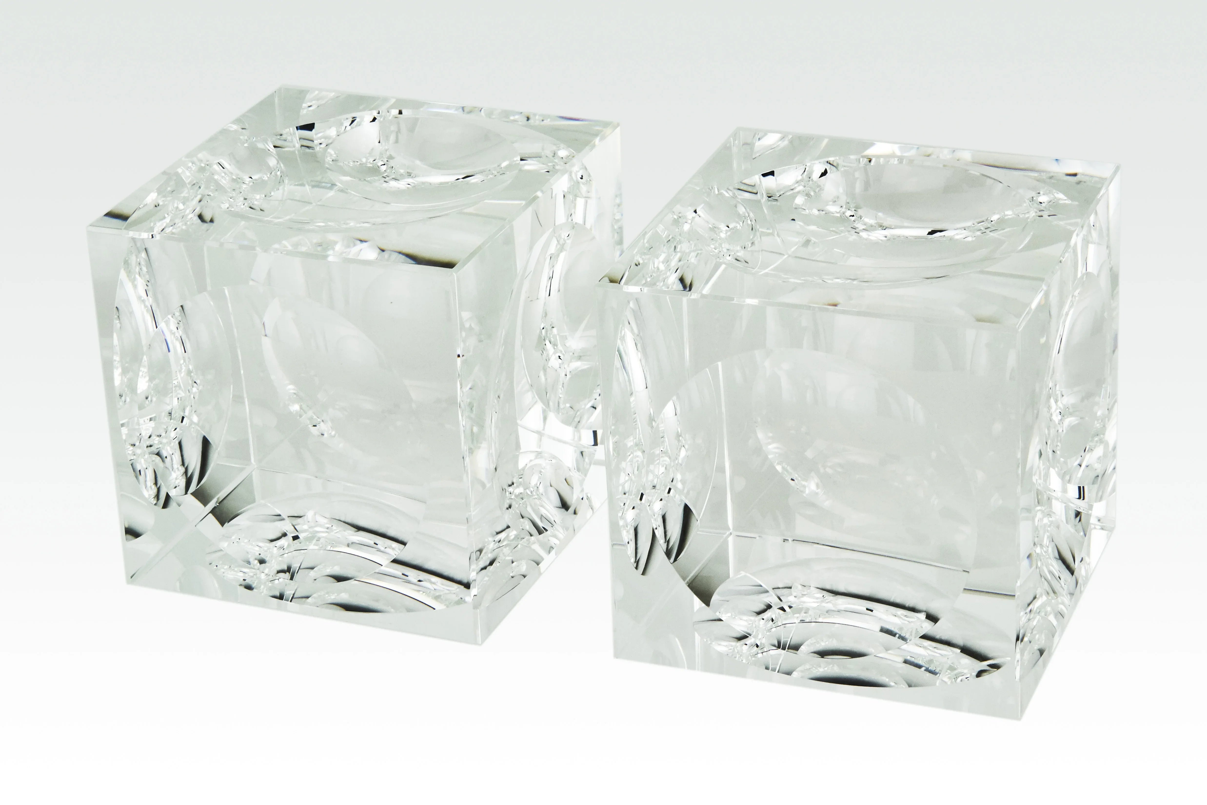 Crystal Book Ends S/2 Decor