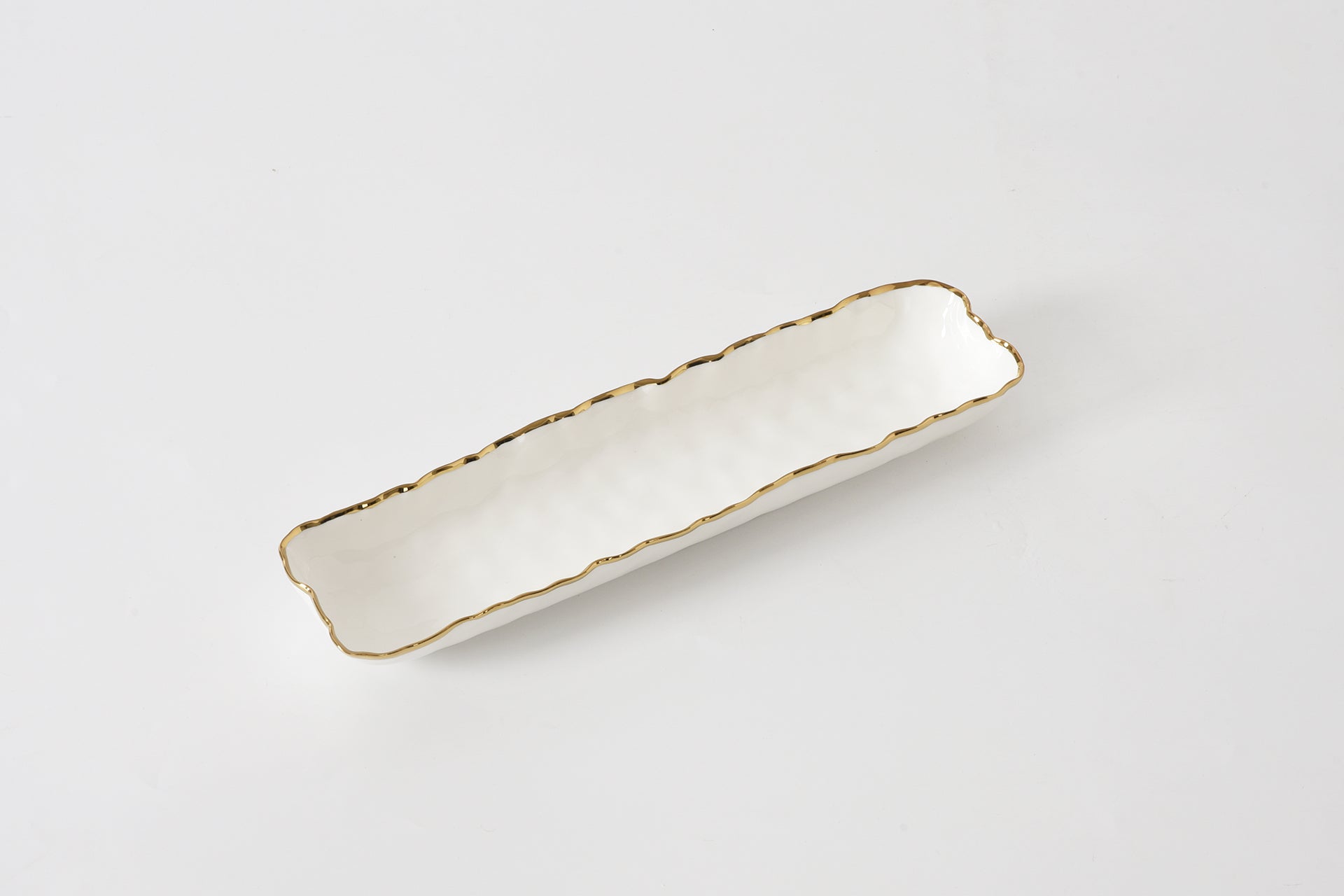 Porto Cracker Tray Gold Trim Cracker Trays