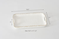 Porto Rectangular Tray with Handles