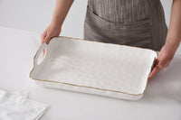 Porto Rectangular Tray with Handles