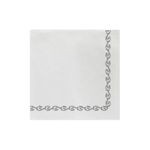 20pc Florentine Dinner Napkins Light Gray Dinner Napkins