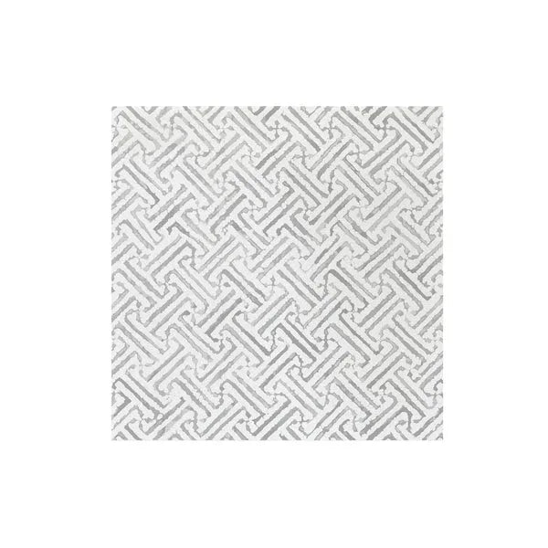 Greek Key Dinner Napkins 20ct Light Gray Cocktail Napkins