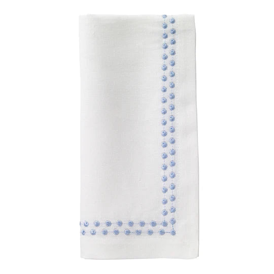 Pearls Ice Blue 21" Napkins Set of 4