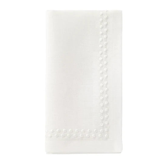 Pearls White 21" Napkins Set of 4