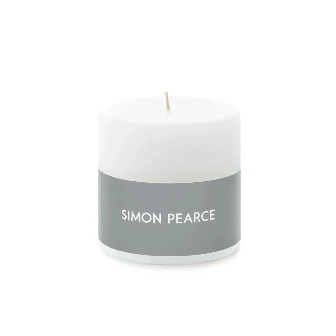 Simon Pearce Pillar Candle White Medium Candles