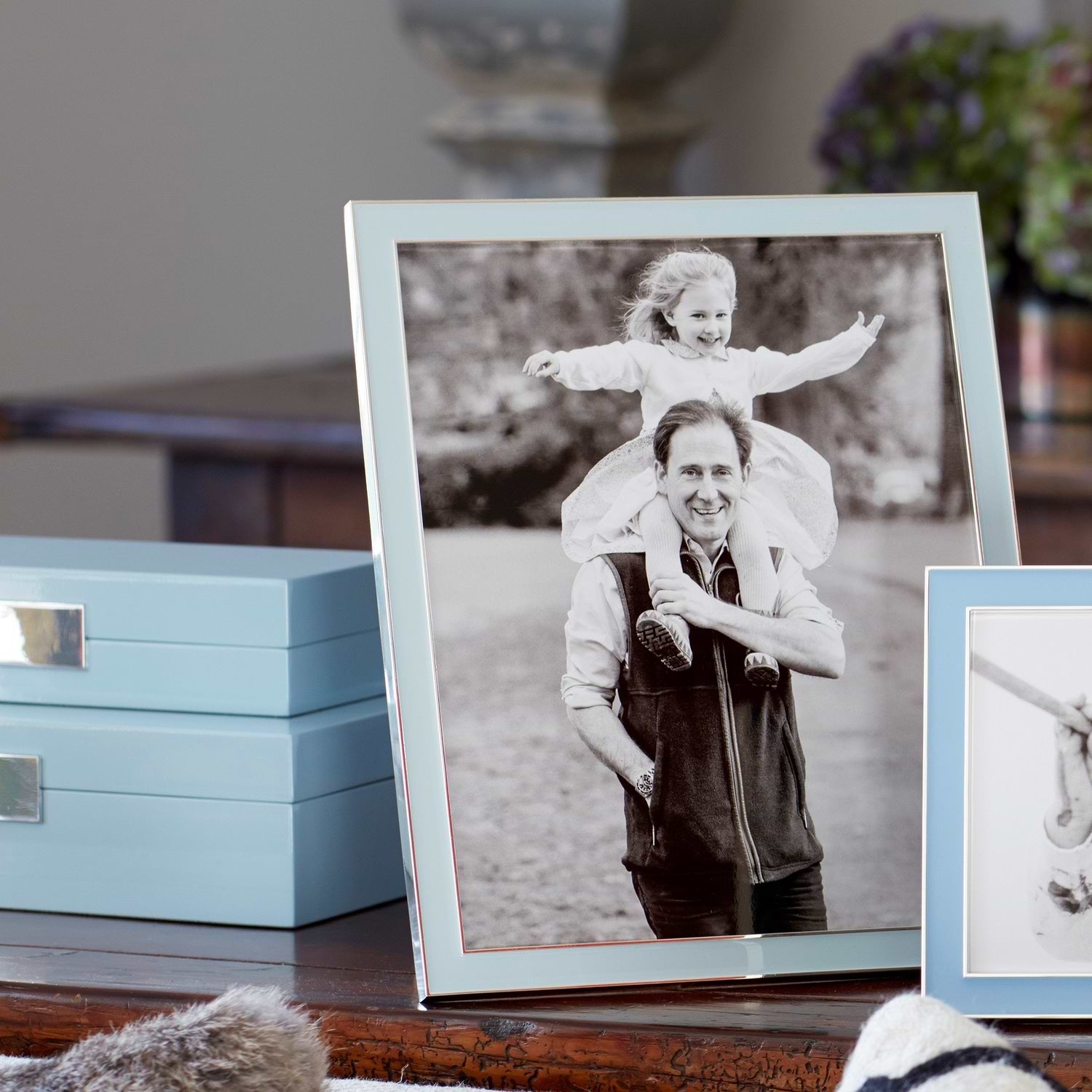 Powder Enamel & Silver Frame