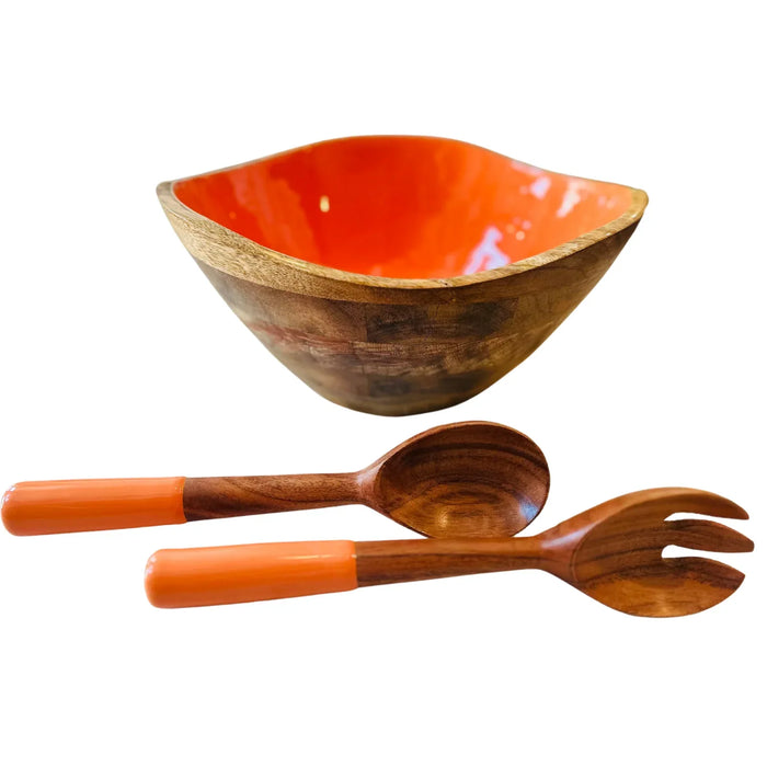 Fabulous Bowl & Server Set Orange Serving Bowl