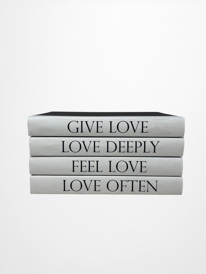 "Give Love" Decor Book Set