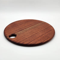 Round Serving Board - Sapele Wood. 