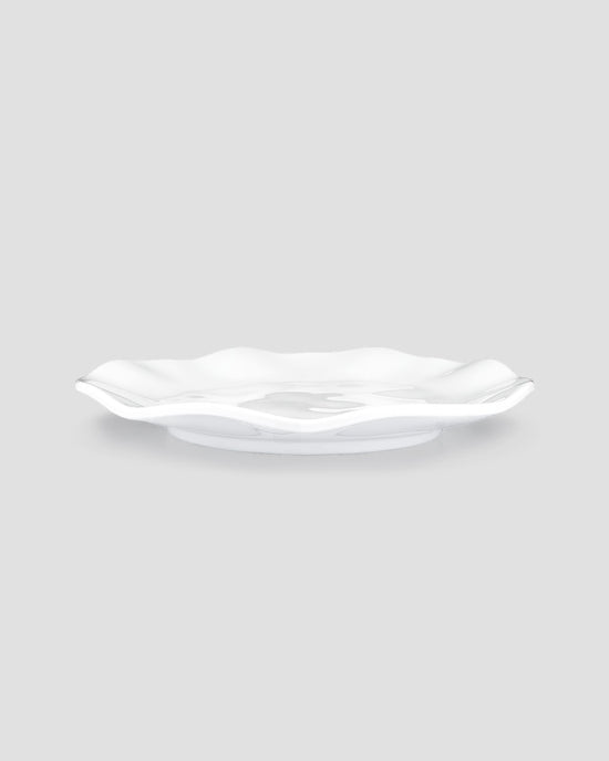 Ruffle Melamine Plate S/4