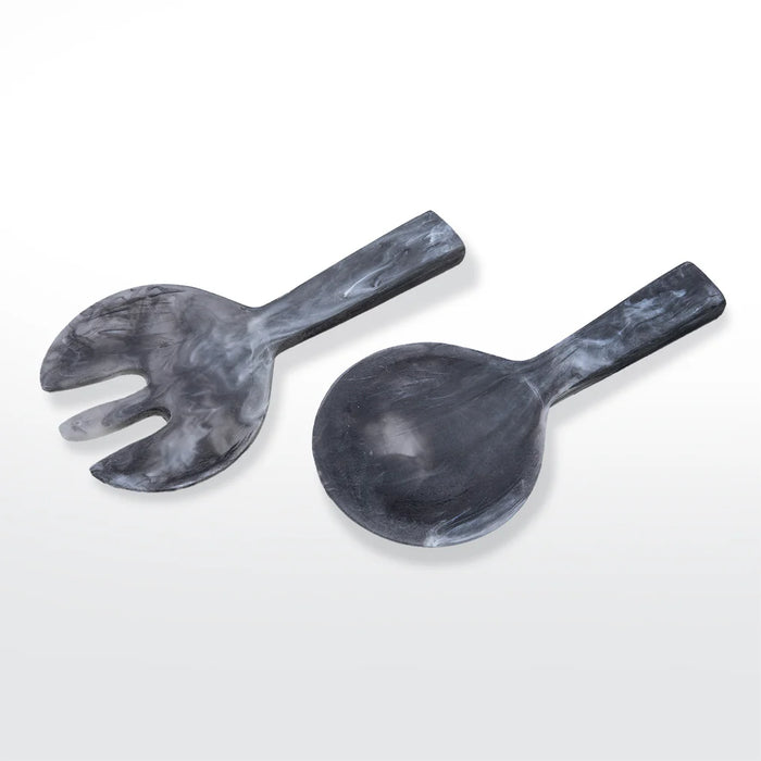 Short Handle Servers 2pc - Black Swirl (7.87x3.9)