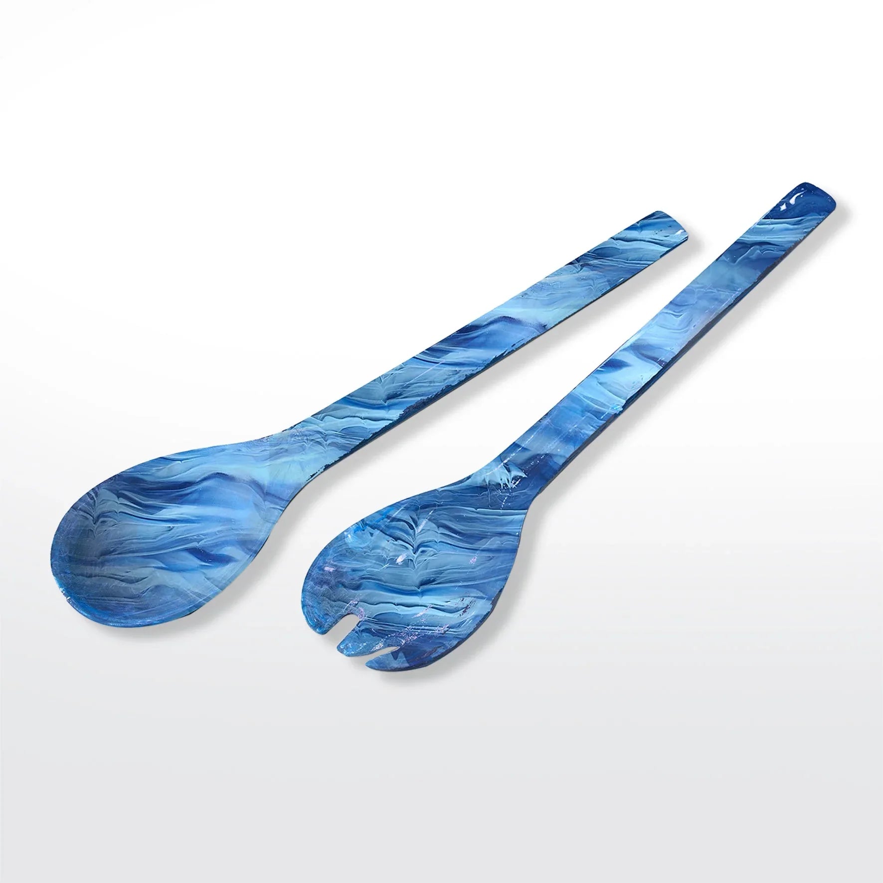 Everyday Servers Denim Swirl Serveware