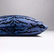 Scalamandre Tigre Blue & Black Throw Pillow 22" x 22" Throw Pillows