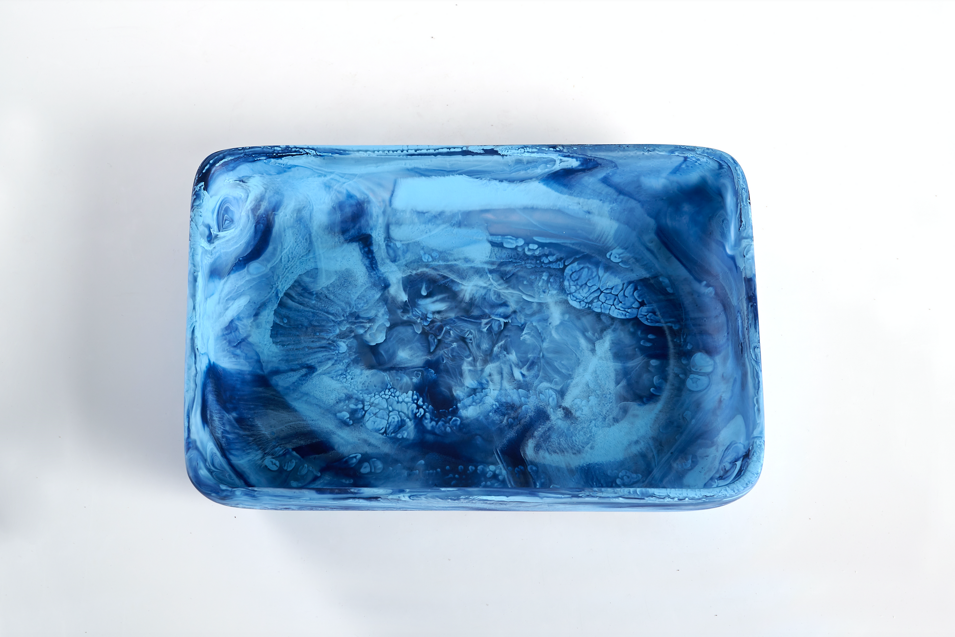 Small Pop Tray Denim Swirl Serving Tray
