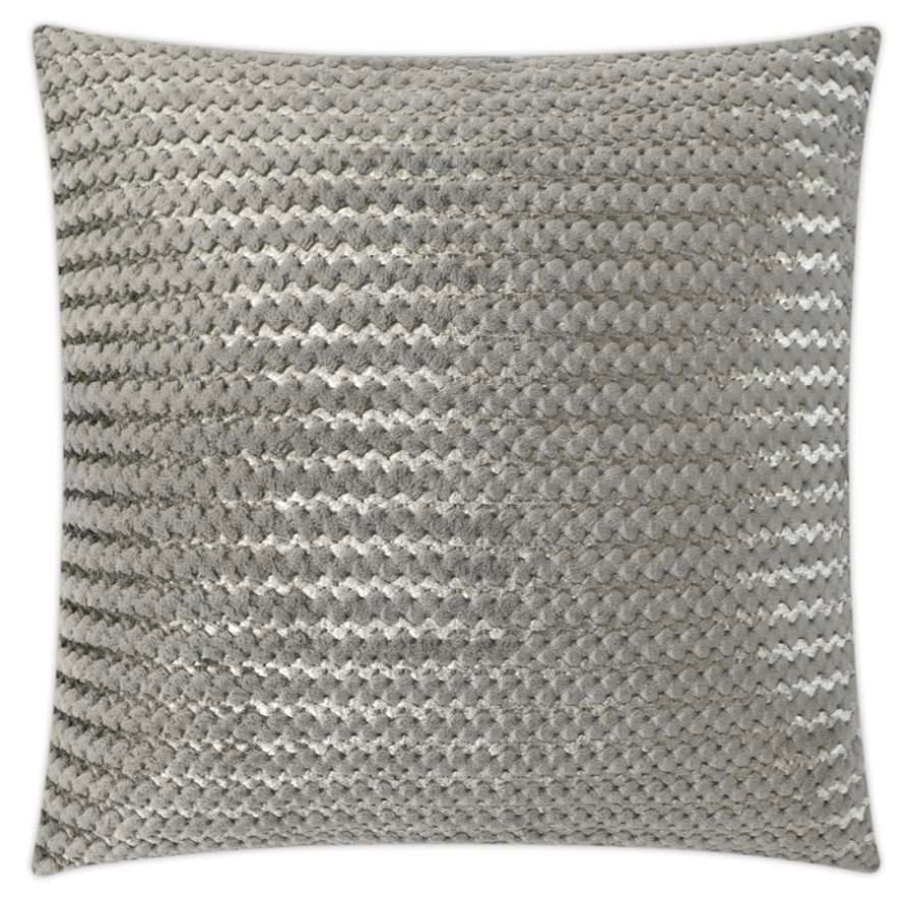 Gene Fur Grey Pillow 22x22