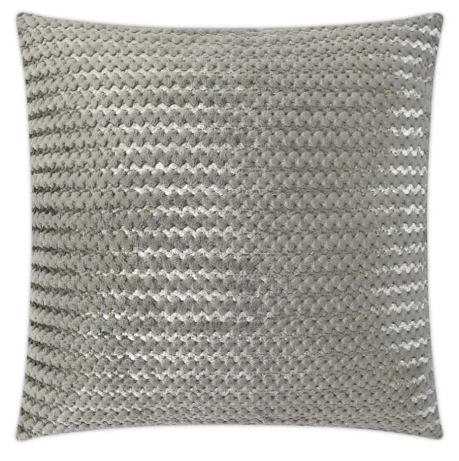 Gene Fur Grey Pillow 22x22 Pillows