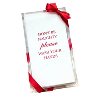 Christmas Acrylic Hand Towel Napkin Hostess Set