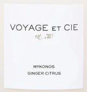 Voyage Et Cie Votive Tester Mykonos "Ginger Citrus" Votives, Hurricanes & Candleholders