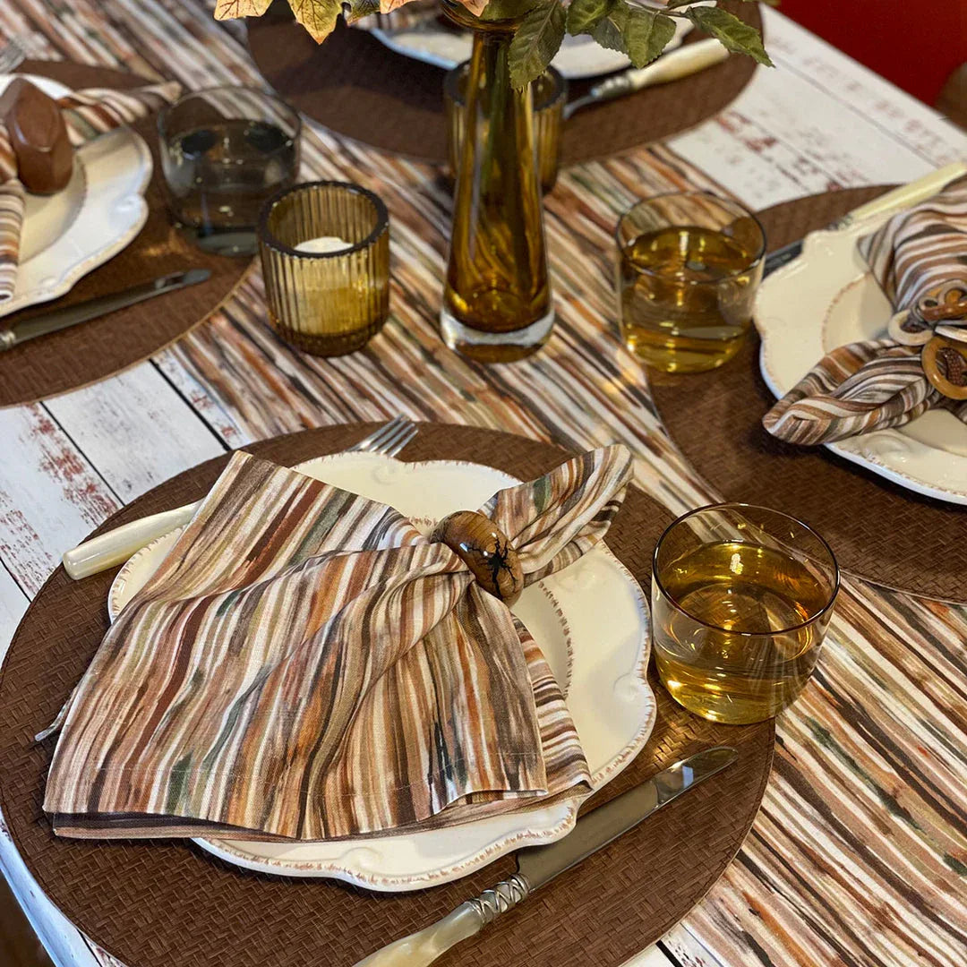 Sierra Hazel 20" Napkin s/4 Placemats, Napkins, & Napkin Rings
