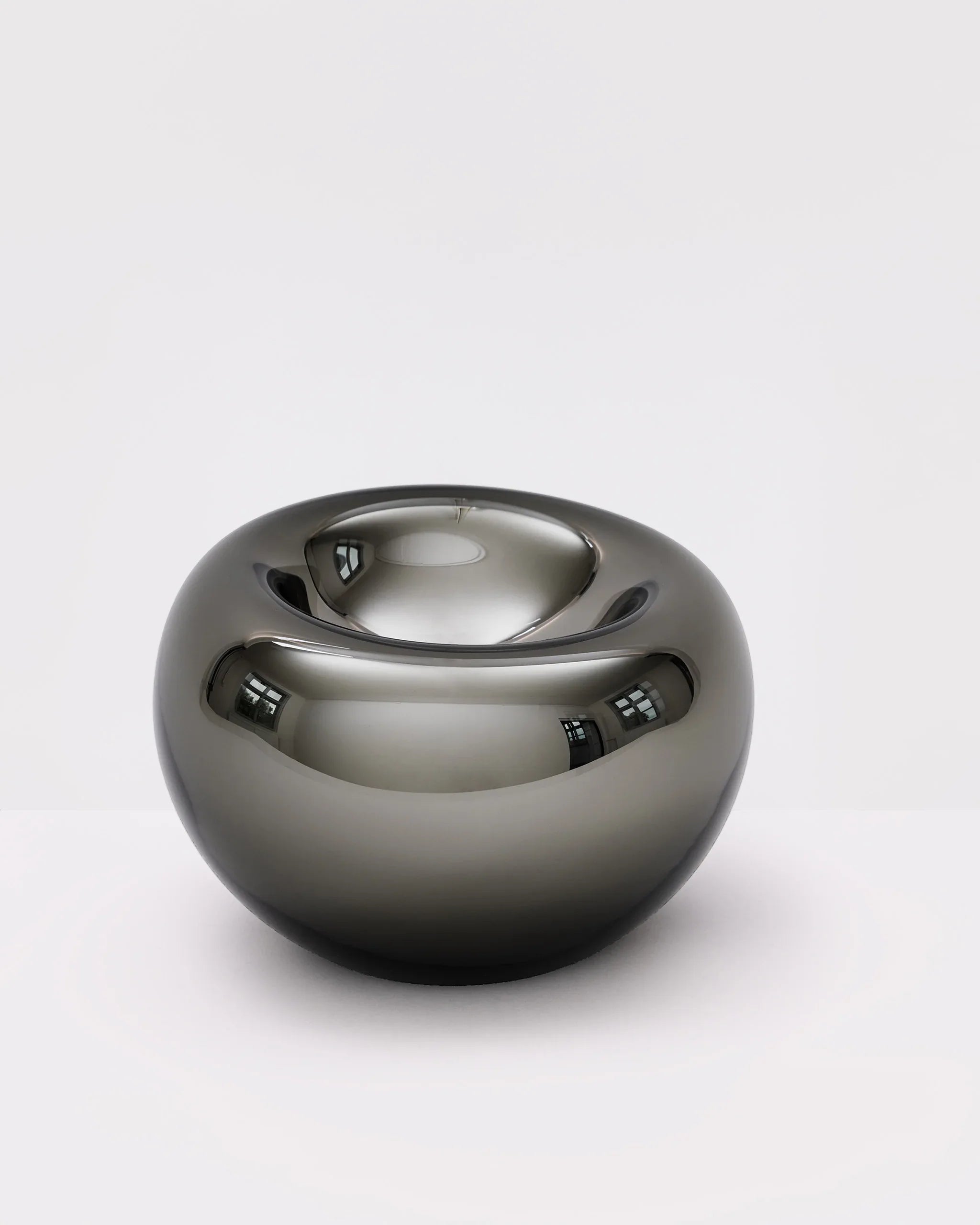Echo Vessel Neutral Gray Silver Small Decorative Bowls
