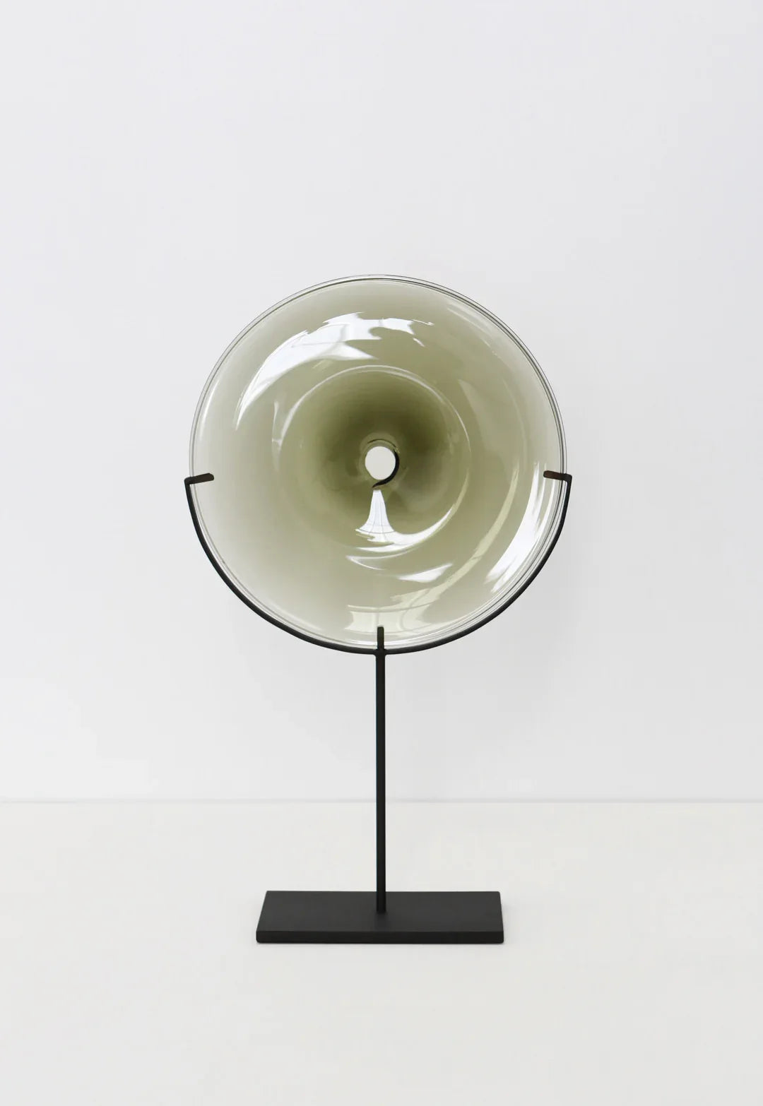 Pool Object Small 21x12 Gray Dark Oxidized Stand Sculpures