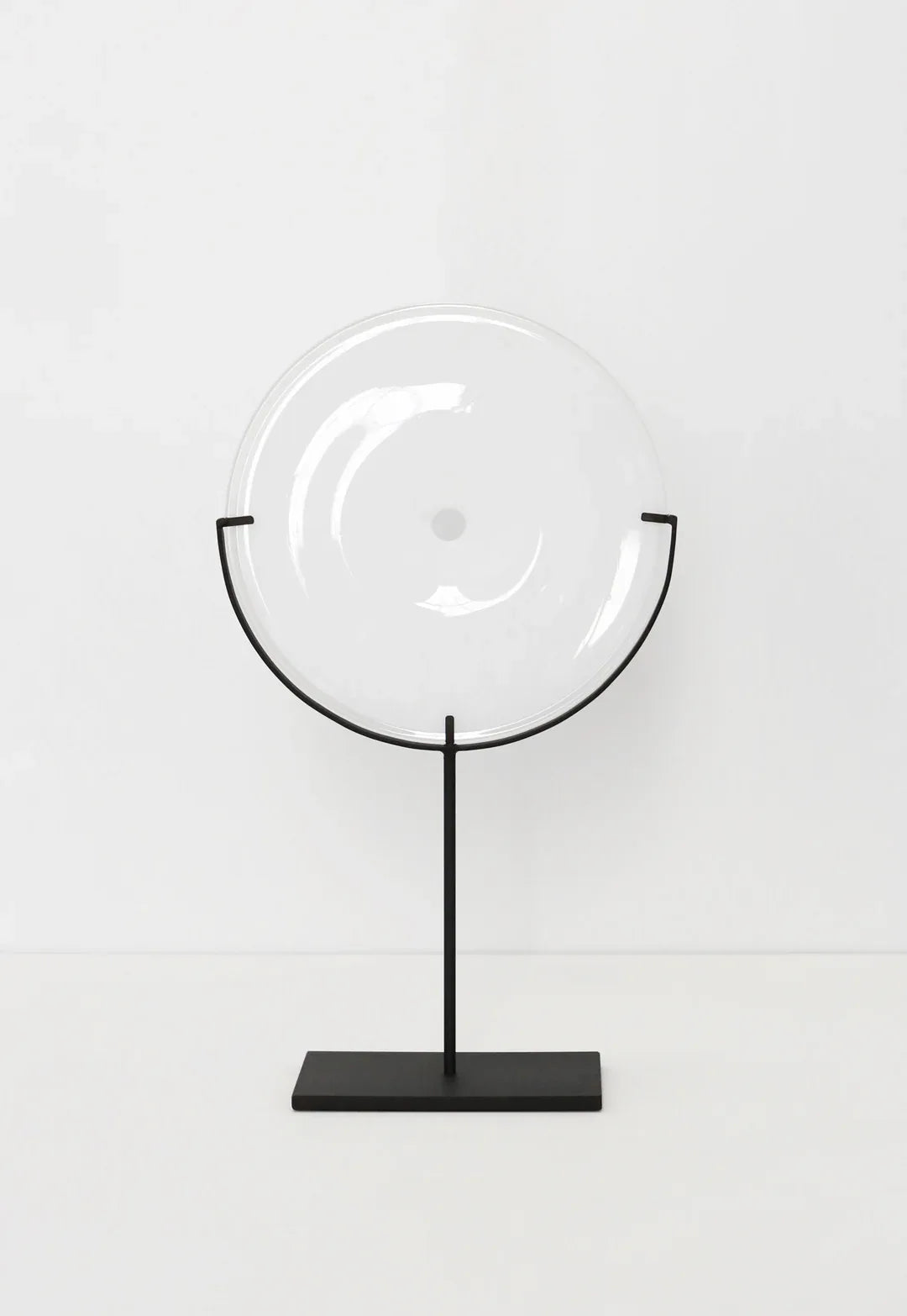 Pool Object Medium 24x18 White Dark Oxidized Stand Sculpures