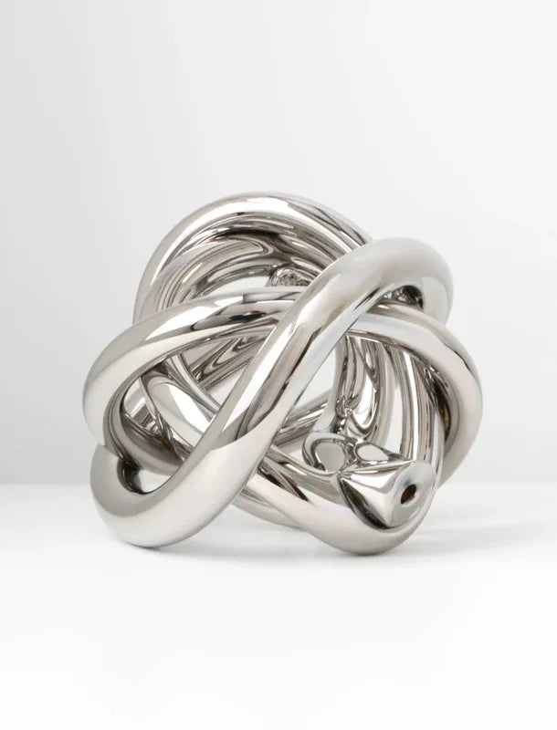 Wrap Large Object Silver Mirror Decorative Objects