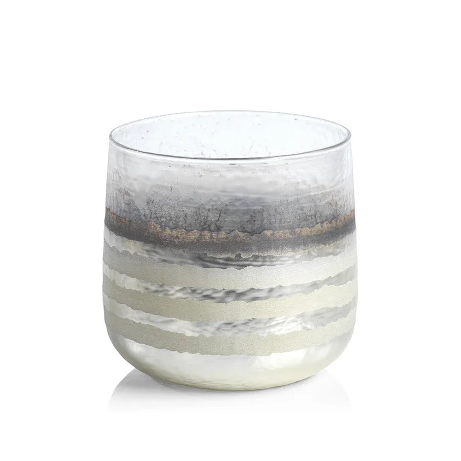 Smoke Hurricane White Medium Votives, Hurricanes & Candleholders