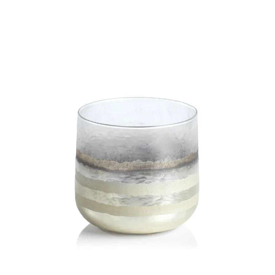 Smoke Hurricane White Small Votives, Hurricanes & Candleholders