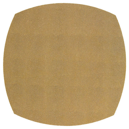 Stingray Gold 16" Square Elliptic Placemats Set of 4